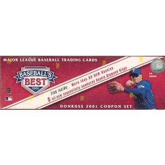 2001 Donruss Baseball's Best Silver Baseball Factory Set (Box)