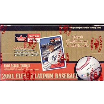 2001 Fleer Platinum Baseball Hobby Box