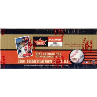 2001 Fleer Platinum Baseball Rack Box (one autograph per rack!)
