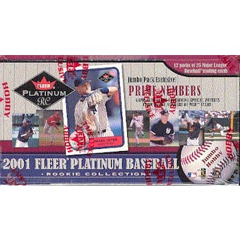 2001 Fleer Platinum Rookie Collection Baseball Jumbo Box