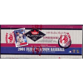 2001 Fleer Platinum Rookie Collection Baseball Rack Box
