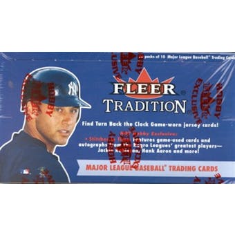 2001 Fleer Tradition Baseball Hobby Box