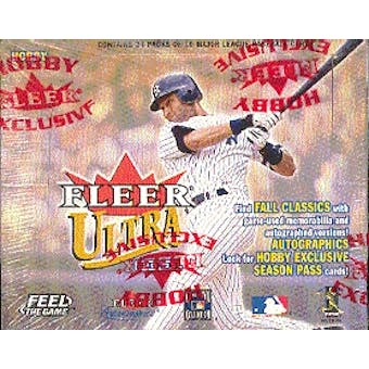 2001 Fleer Ultra Baseball Hobby Box