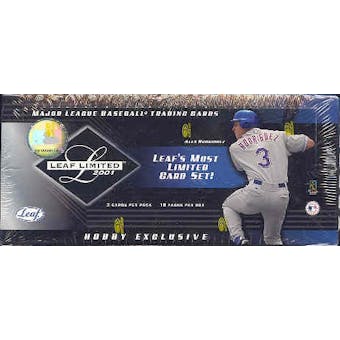 2001 Leaf Limited Baseball Hobby Box