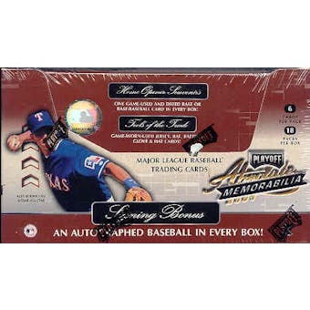 2001 Playoff Absolute Memorabilia Baseball Hobby Box
