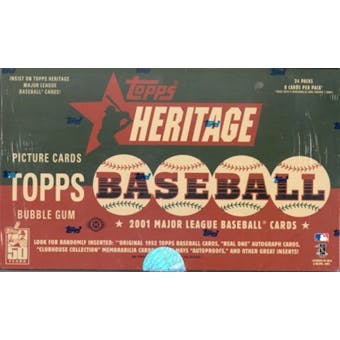 2001 Topps Heritage Baseball Hobby Box