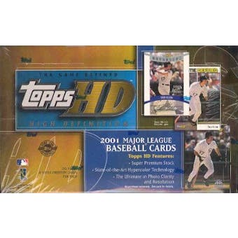 2001 Topps HD High Definition Baseball Hobby Box