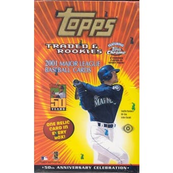 2001 Topps Traded & Rookies Baseball Hobby Box