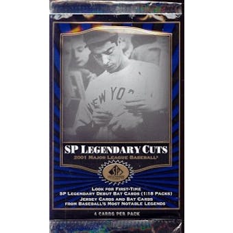 2001 Upper Deck SP Legendary Cuts Baseball Hobby Pack