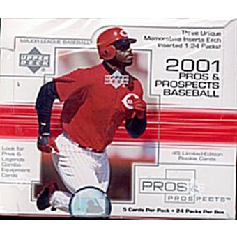 2001 Upper Deck Pros & Prospects Baseball Hobby Box