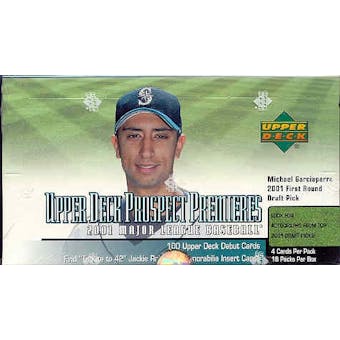 2001 Upper Deck Prospect Premieres Baseball Hobby Box