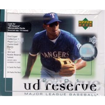 2001 Upper Deck Reserve Baseball Hobby Box