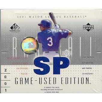 2001 Upper Deck SP Game Used Baseball Hobby Box