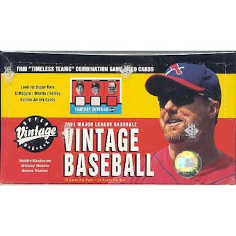 2001 Upper Deck Vintage Baseball Hobby Box