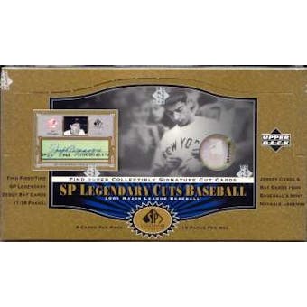 2001 Upper Deck SP Legendary Cuts Baseball Hobby Box