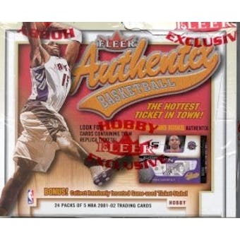 2001/02 Fleer Authentix Basketball Hobby Box