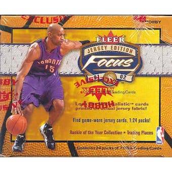 2001/02 Fleer Focus Jersey Edition Basketball Hobby Box