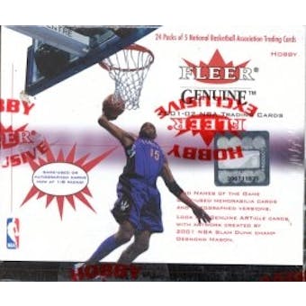 2001/02 Fleer Genuine Basketball Hobby Box