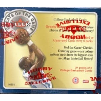 2001/02 Fleer Greats Of The Game Basketball Hobby Box