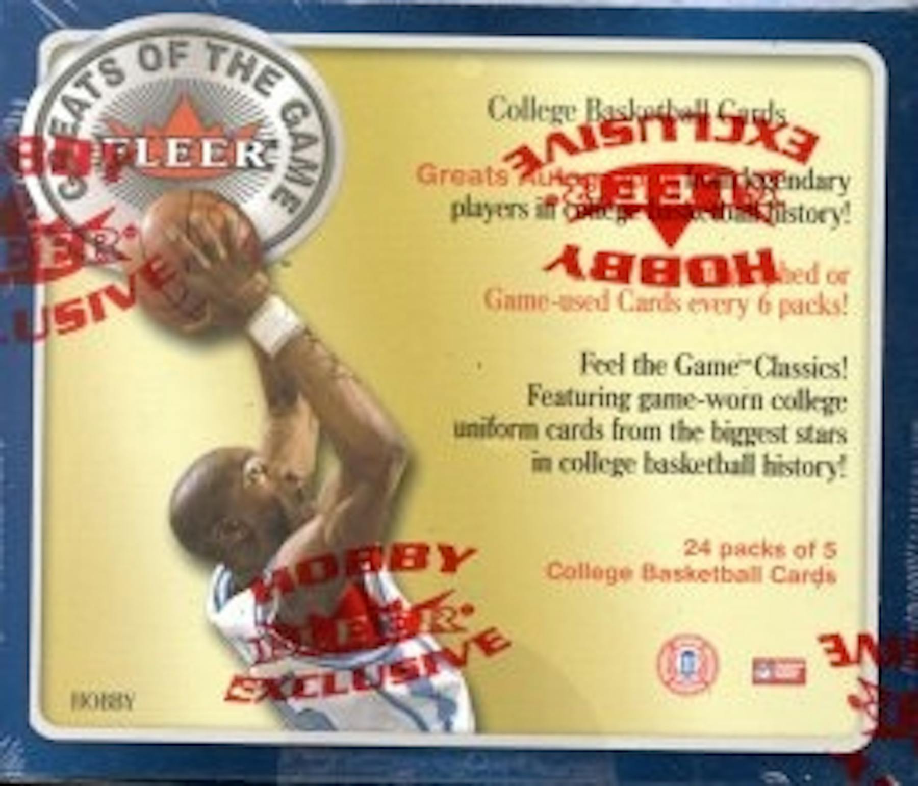 2001/02 Fleer Greats Of The Game Basketball Hobby Box DA Card World