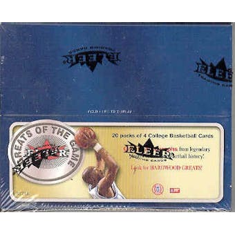 2001/02 Fleer Greats Of The Game Basketball 20 Pack Box