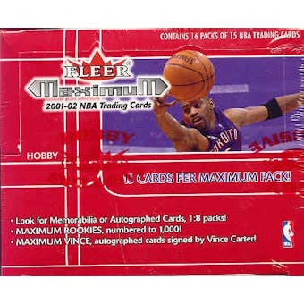 2001/02 Fleer Maximum Basketball Hobby Box