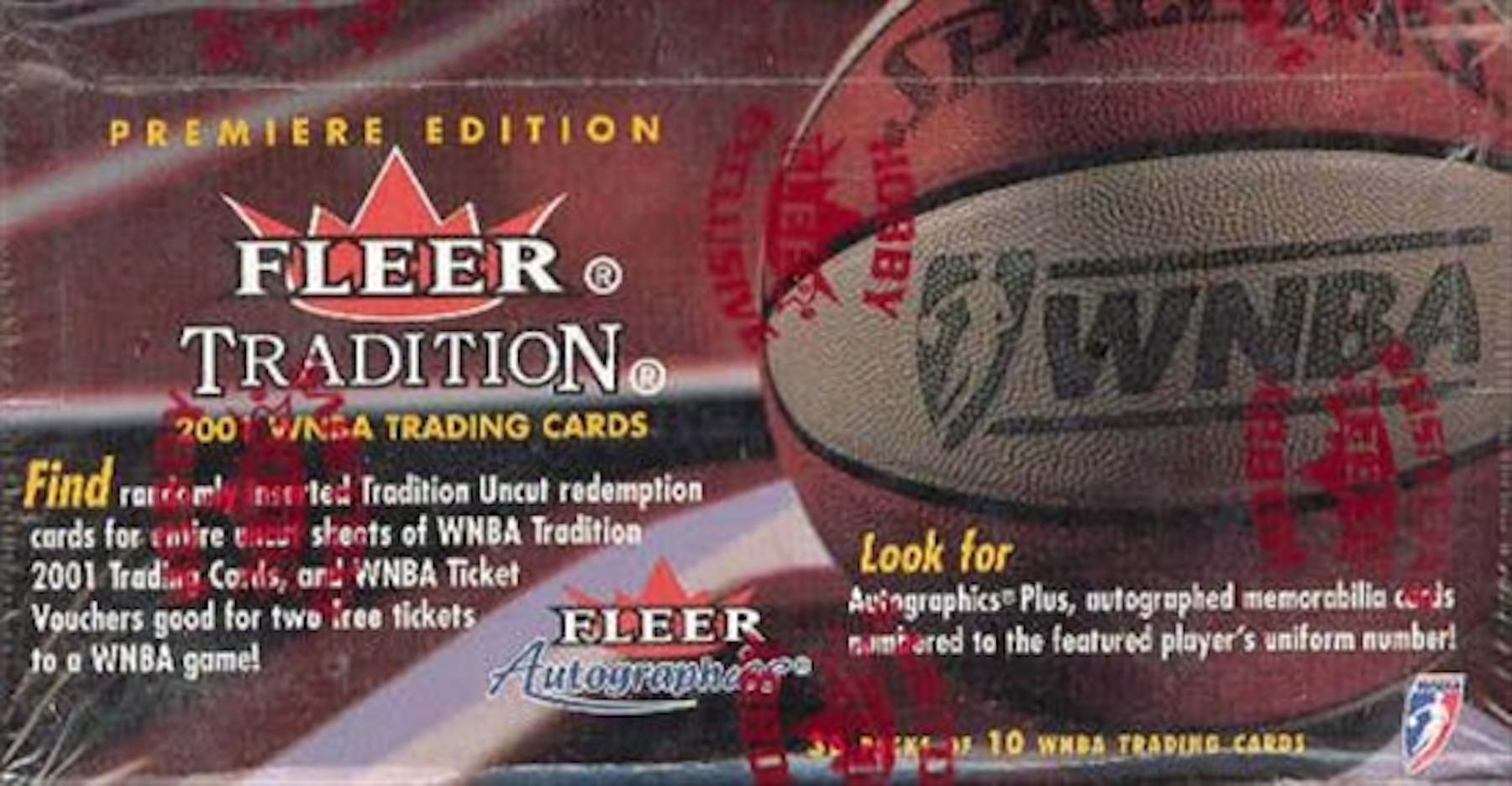 2001 Fleer Tradition WNBA Basketball Wax Box DA Card World