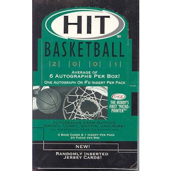 2001/02 Sage Hit Basketball Hobby Box