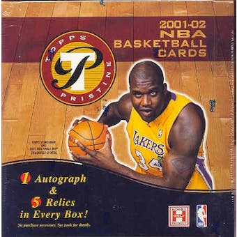 2001/02 Topps Pristine Basketball Hobby Box