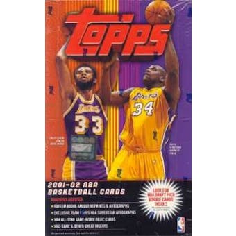 2001/02 Topps Basketball 36 Pack Box