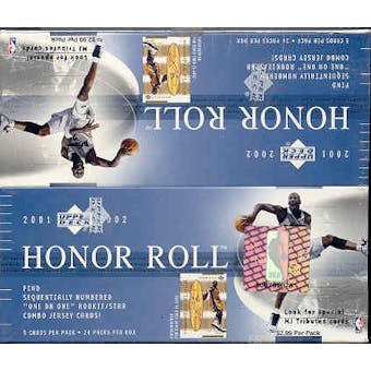 2001/02 Upper Deck Honor Roll Basketball 24 Pack Box