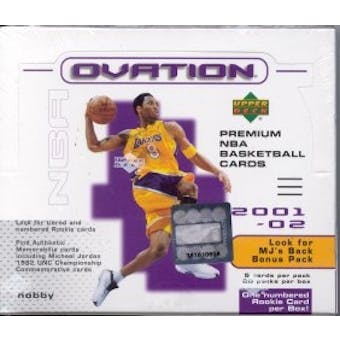 2001/02 Upper Deck Ovation Basketball Hobby Box