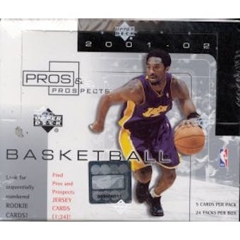 2001/02 Upper Deck Pros & Prospects Basketball Hobby Box