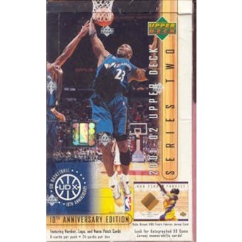 2001/02 Upper Deck Series 2 Basketball Hobby Box