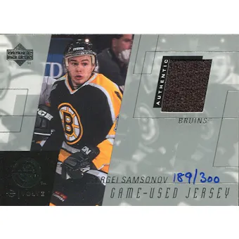 2000/01 Upper Deck e-Card Prizes #ESS Sergei Samsonov Black Jersey /300