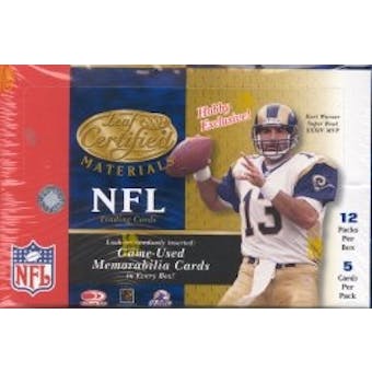 2001 Leaf Certified Materials Football Hobby Box