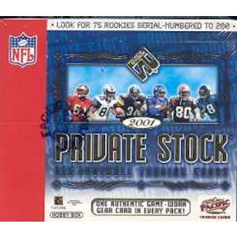 2001 Pacific Private Stock Football Hobby Box