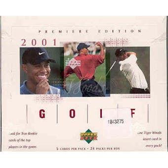 2001 Upper Deck Golf Retail Box - Tiger Woods Rookie!