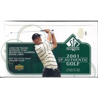 2001 Upper Deck SP Authentic Golf Hobby Box