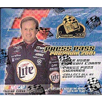 2001 Press Pass Premium Racing Hobby Box