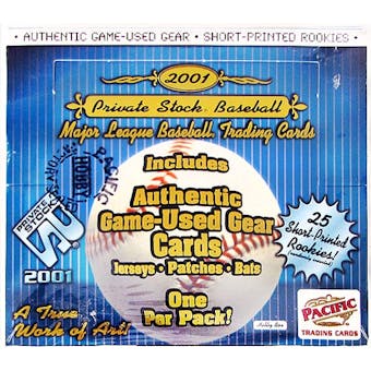 2001 Pacific Private Stock Baseball Hobby Box