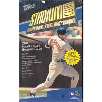 2001 Topps Stadium Club Baseball 24 Pack Box