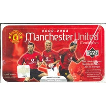 2002 Upper Deck Manchester United Soccer Hobby Box