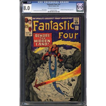 Fantastic Four #47 CGC 8.0 (OW-W) (CVA) *0205477004*