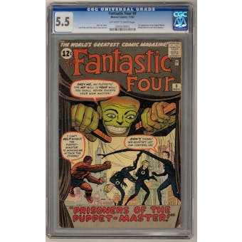 Fantastic Four #8 CGC 5.5 (OW-W) *0205678003*