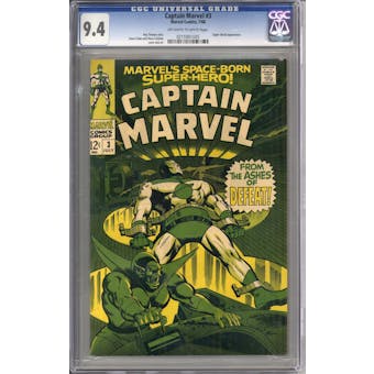 Captain Marvel #3 CGC 9.4 (OW-W) *0215901005*