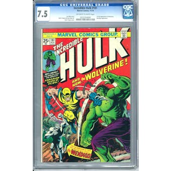 Incredible Hulk #181 CGC 7.5 (OW-W) *0222354009*