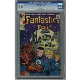 Fantastic Four #45 CGC 8.0 (OW-W) *0223329001*