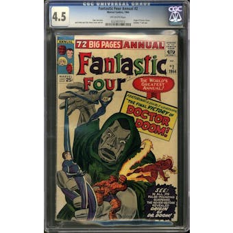 Fantastic Four Annual #2 CGC 4.5 (OW) *0223837012*