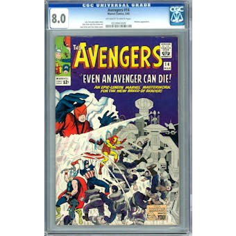 Avengers #14 CGC 8.0 (OW-W) *0224943009*